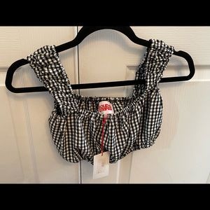 Solid and Striped crop top